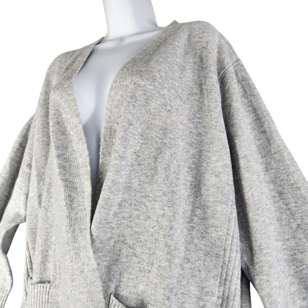 Love Ellie XXL Womens Open Front Cardigan Sweater With Pockets In Light Gray Acr - Picture 6 of 9